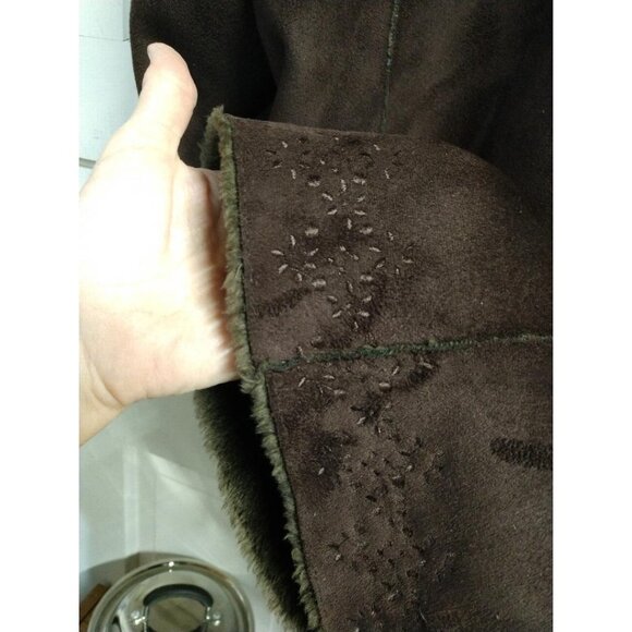 Mackintosh New England Womens Brown Faux Fur Long Coat - Picture 9 of 13